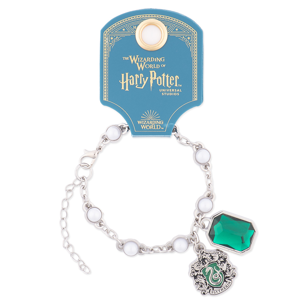 Harry Potter™ Bracelet of Slytherin™ Crest with Pearl