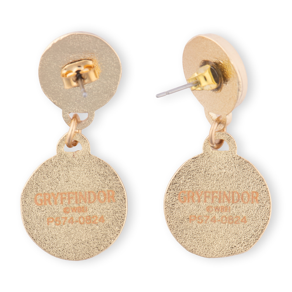 Harry Potter™ Earrings of Gryffindor™ Crest with Pearl