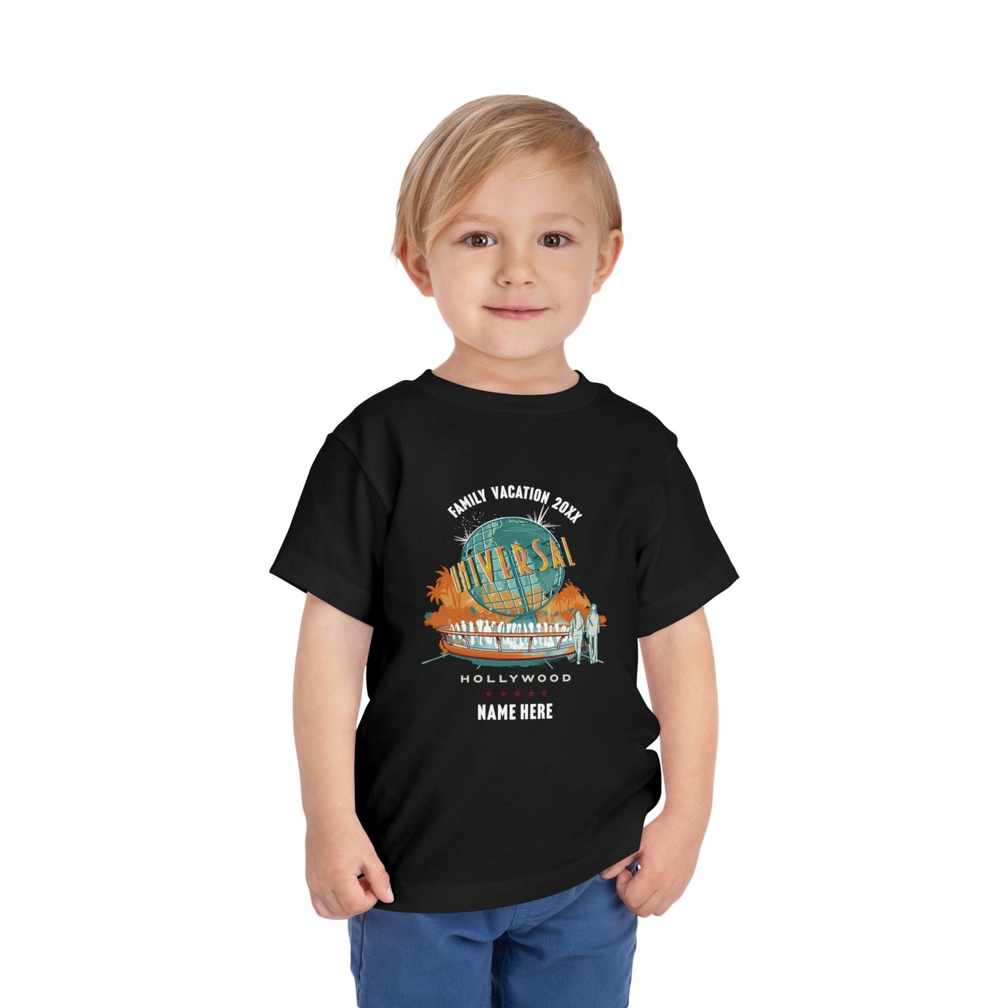 Universal Studios Hollywood Vintage Globe Personalized Toddler T-Shirt