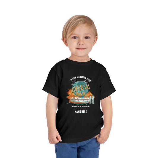 Universal Studios Hollywood Vintage Globe Personalized Toddler T-Shirt