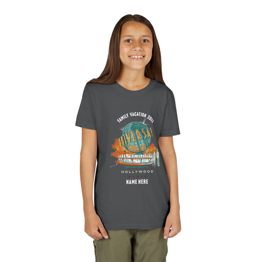 Universal Studios Hollywood Vintage Globe Personalized Youth T-Shirt