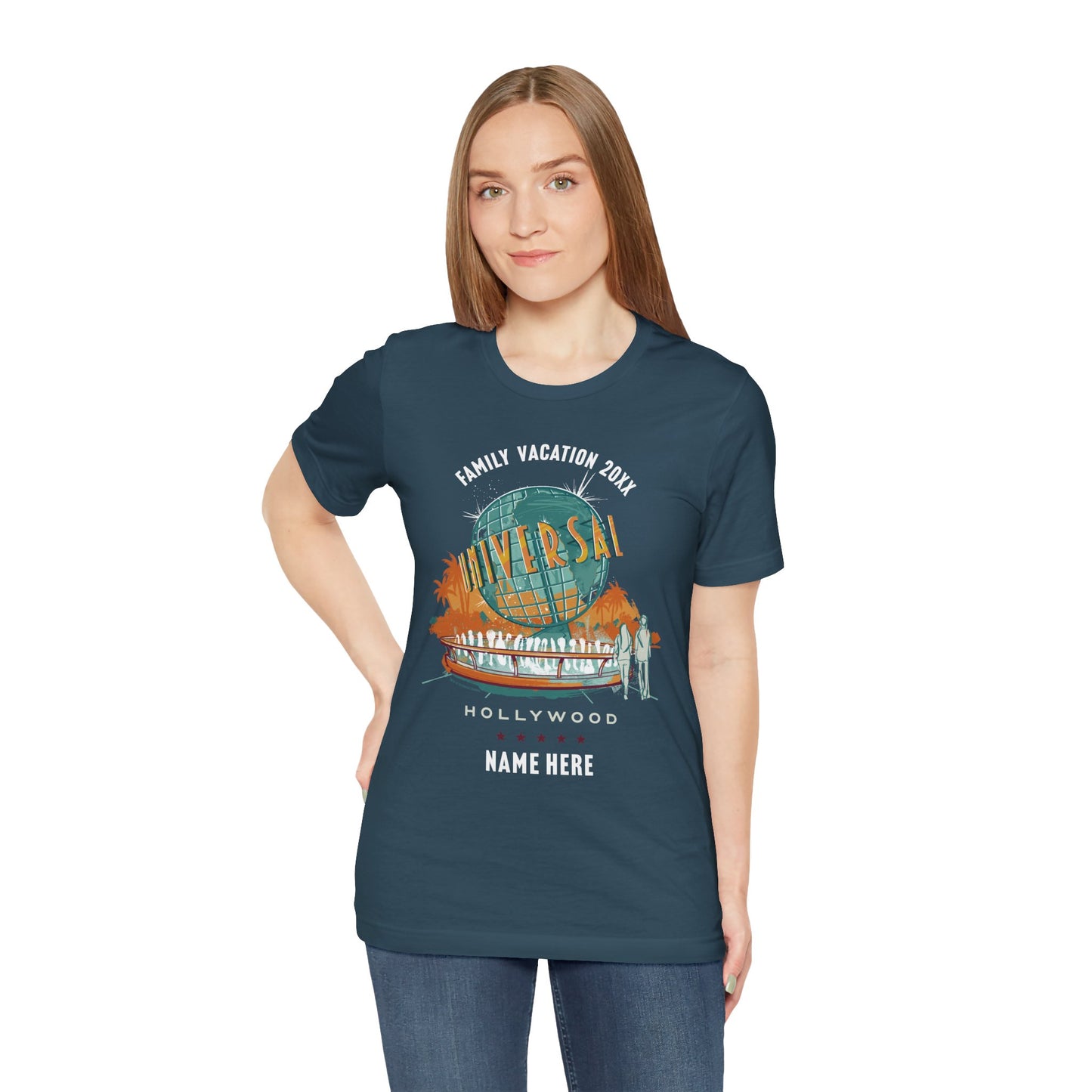 Universal Studios Hollywood Vintage Globe Personalized T-Shirt