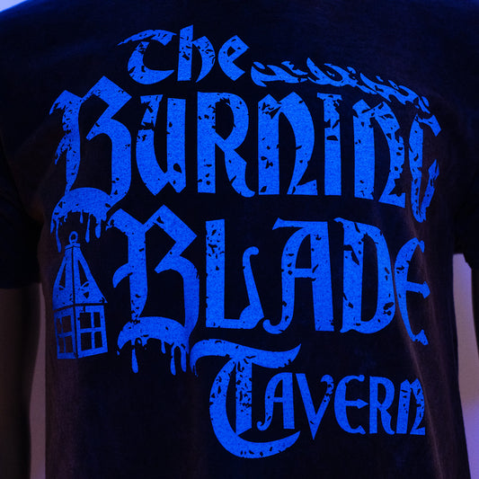 Universal Classic Monsters The Burning Blade Tavern Acid Wash UV Reactive T-Shirt