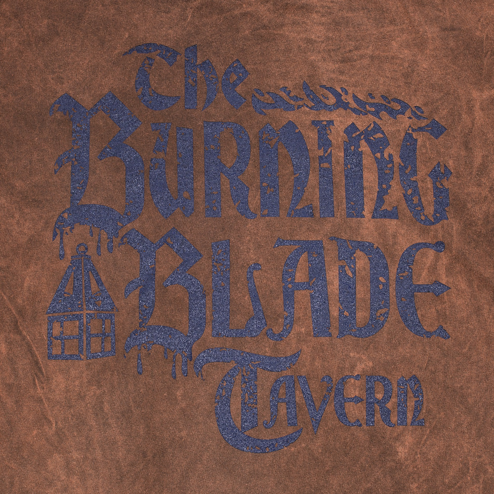 Universal Classic Monsters The Burning Blade Tavern Acid Wash UV Reactive T-Shirt