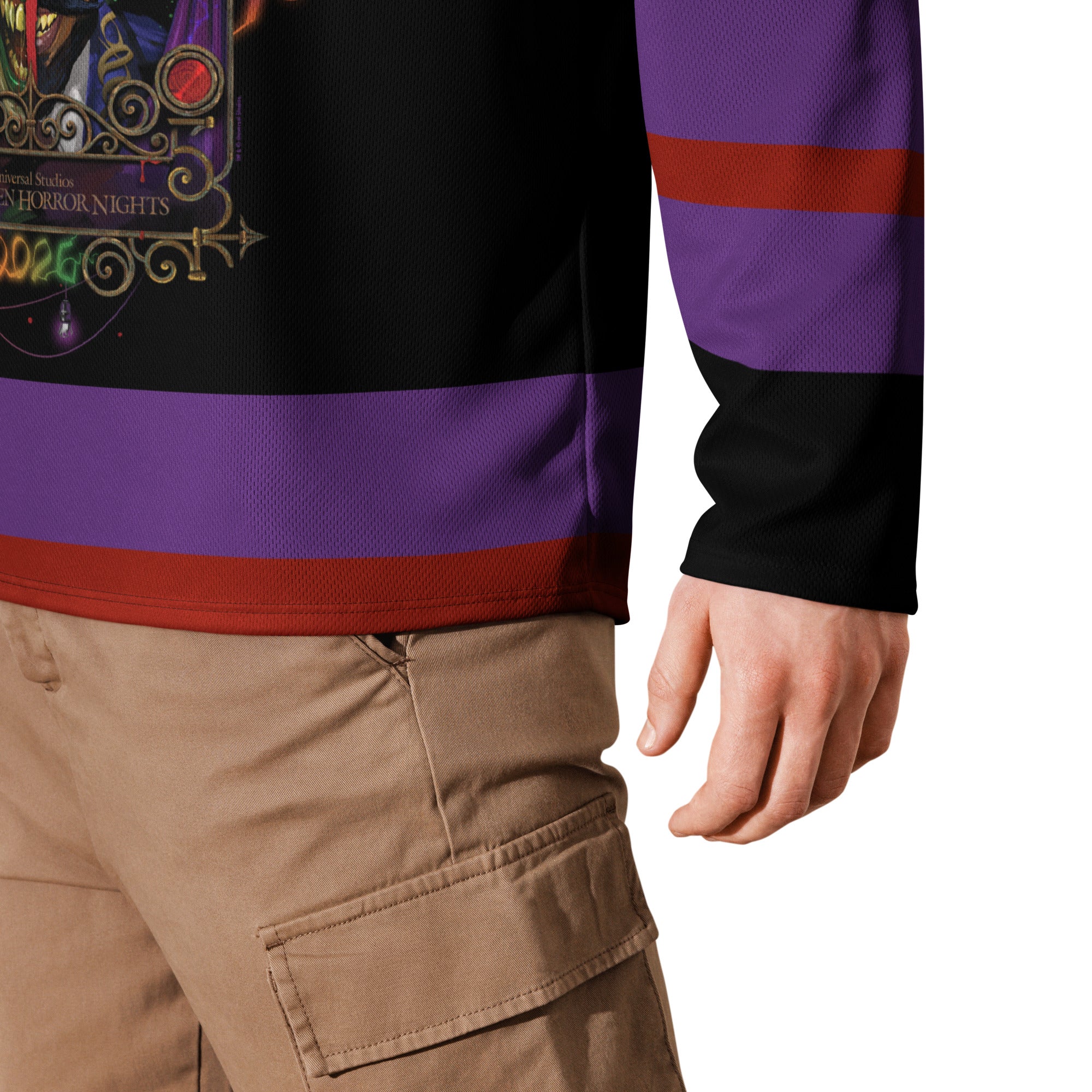 Halloween Horror Nights 2026 Hockey Jersey Featuring Jack the