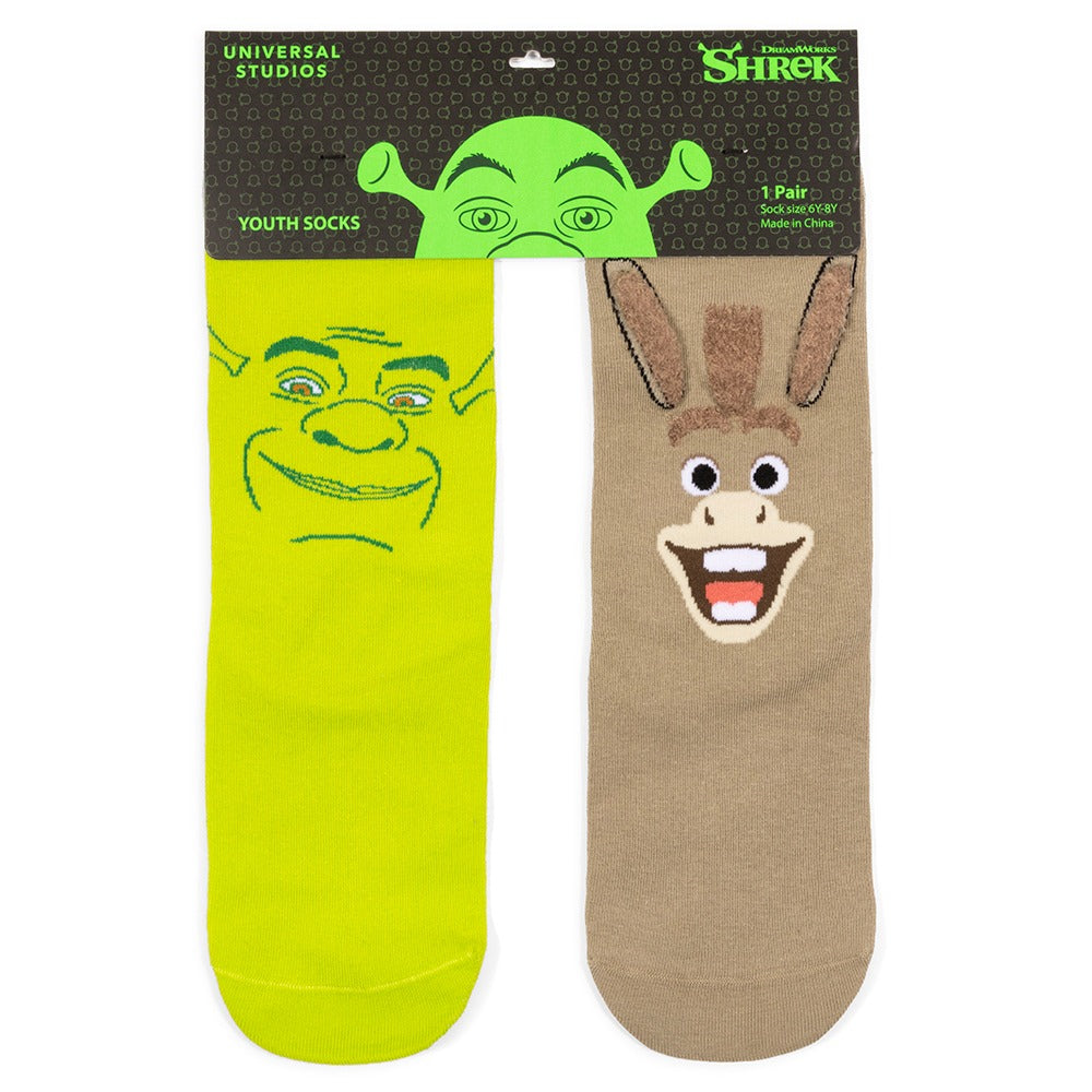 Shrek and Donkey Youth Socks