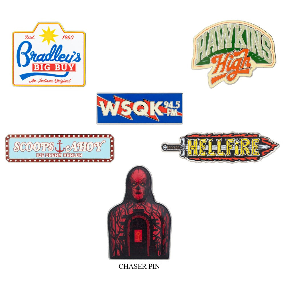Halloween Horror Nights 2026 Stranger Things 5 Mystery Pin Set