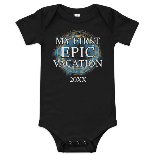 Epic Universe My First Epic Vacation Personalized Baby Bodysuit