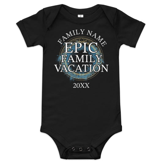 Epic Universe Family Vacation Personalized Baby Bodysuit