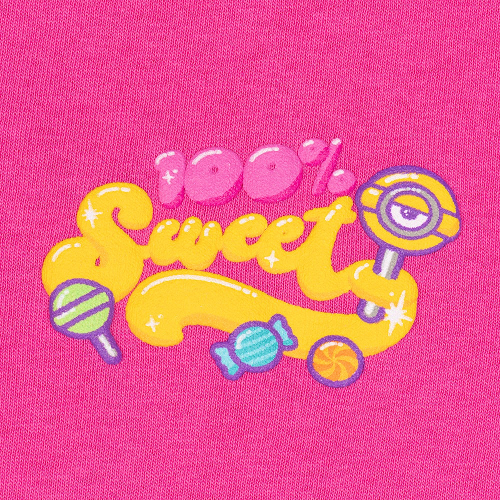 Despicable Me Minions Sweet Vibes Youth Spirit Jersey, Hot Pink, Small