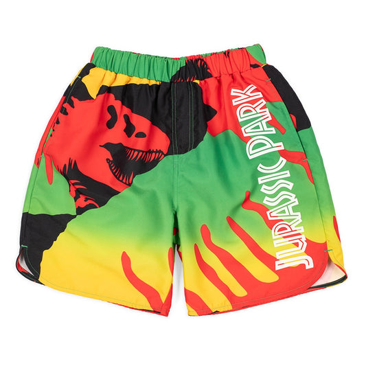 Jurassic Park Youth Swim Shorts, Multi, Large