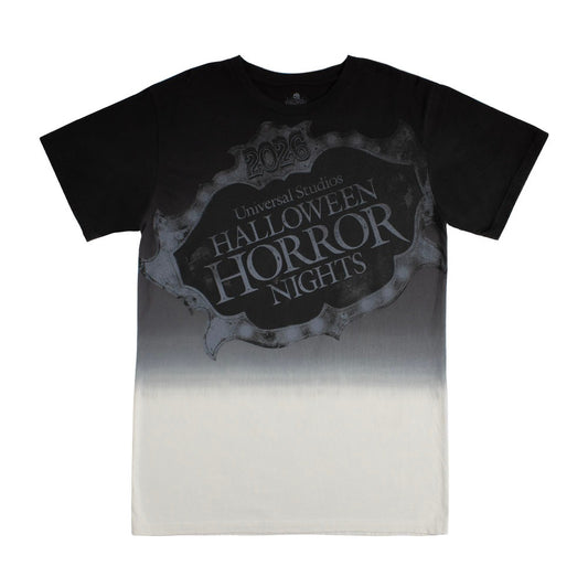 Halloween Horror Nights 2026 Fashion Logo T-Shirt Black/White XX-Large