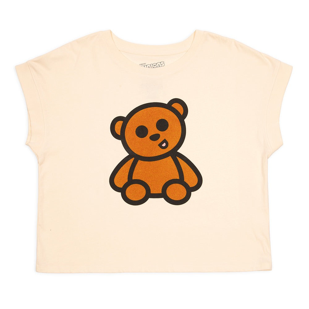 Despicable Me Bob & Tim Women's Crop T-Shirt, Natural, Large
