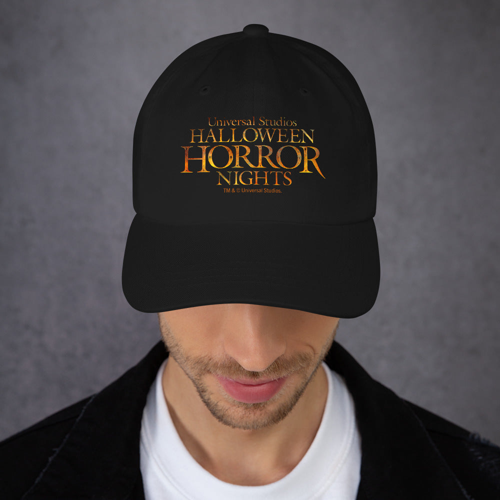 Halloween Horror Nights 2026 Dad Hat Logo