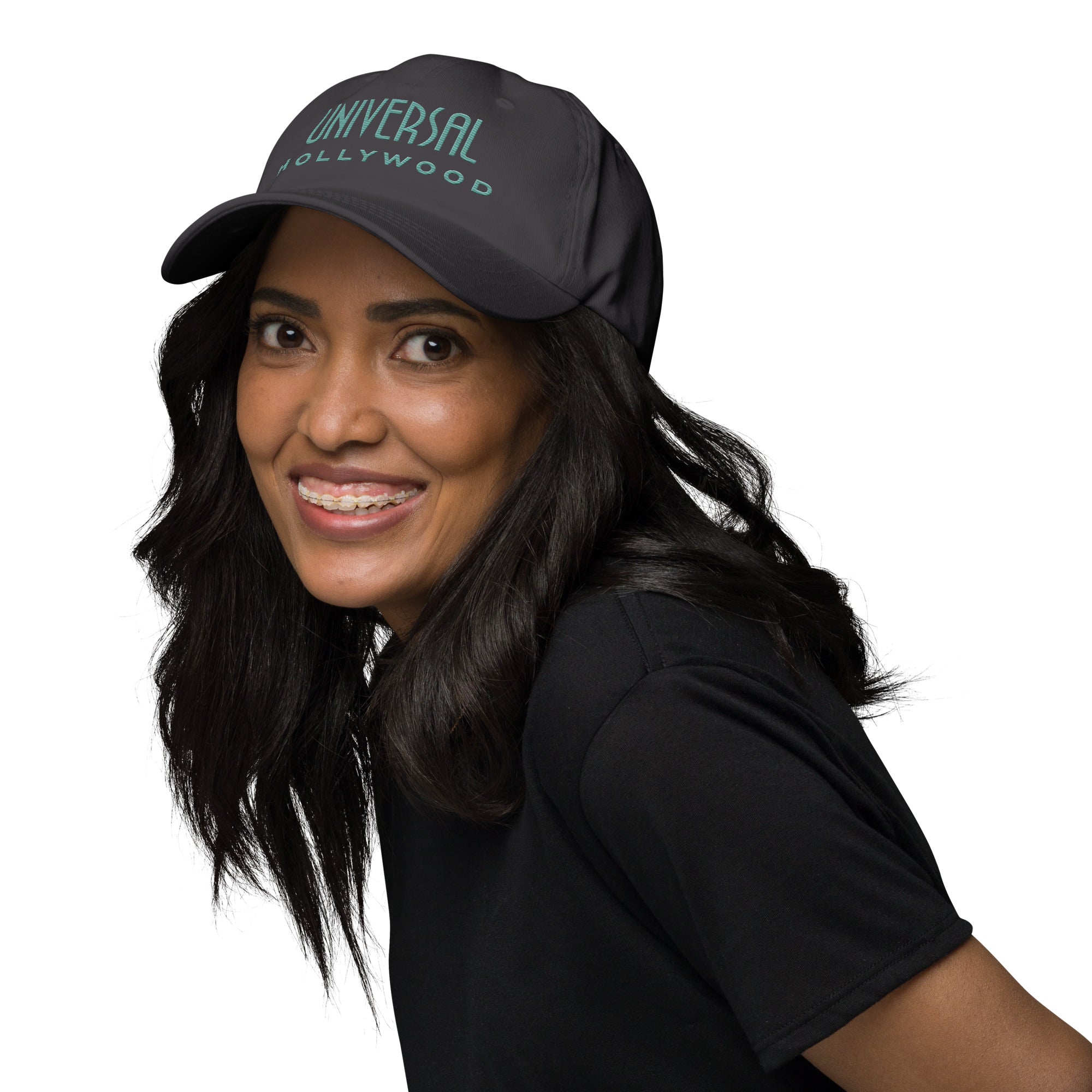 帽子 Netflix Hollywood Black Dad Hat Universal Studios Hollywood Embroidered Dad Hat – Shop Universal