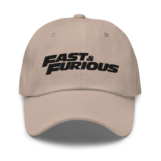 Fast & furious logo classic dad hat - stone