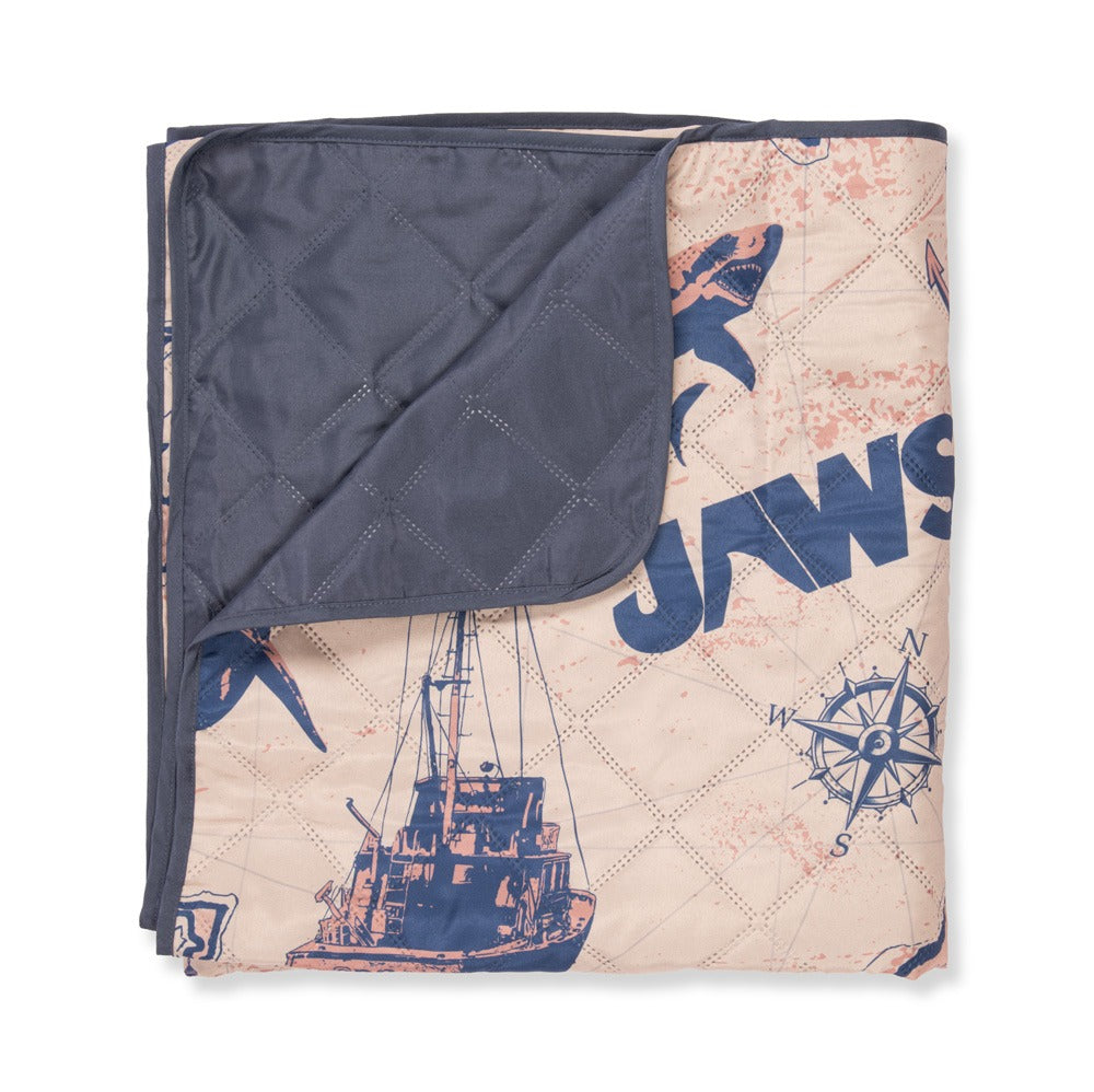Jaws Logo Roll-Up Blanket-3