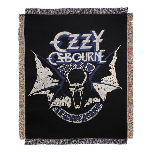 Halloween Horror Nights 2026 Ozzy Osbourne Woven Throw Blanket