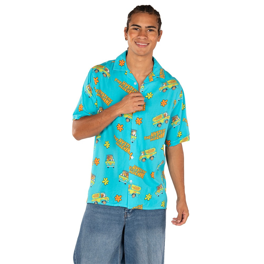 Scooby-Doo All-Over Print Button-Down Shirt-4