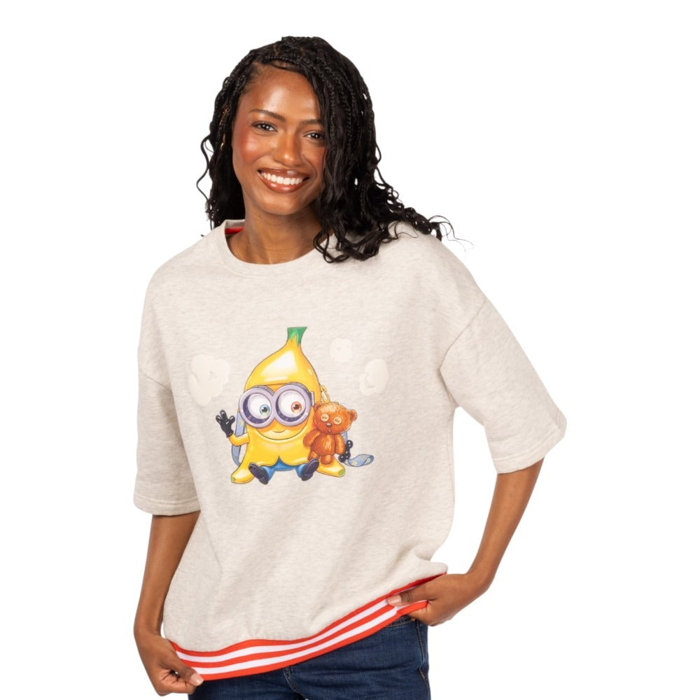 Despicable Me Minions & Popcorn Oversized T-Shirt-2