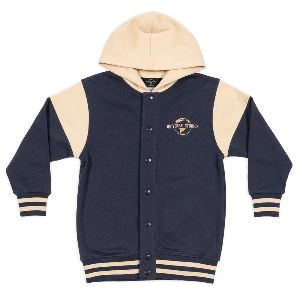 Universal Orlando Resort Embroidered Logo Youth Fleece Jacket, Navy, X-Large