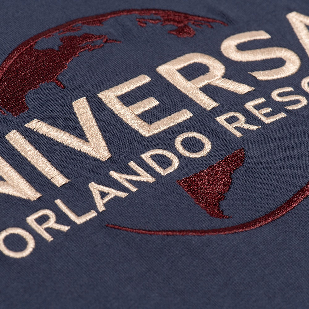Universal Orlando Resort Navy Embroidered Logo T-Shirt-3