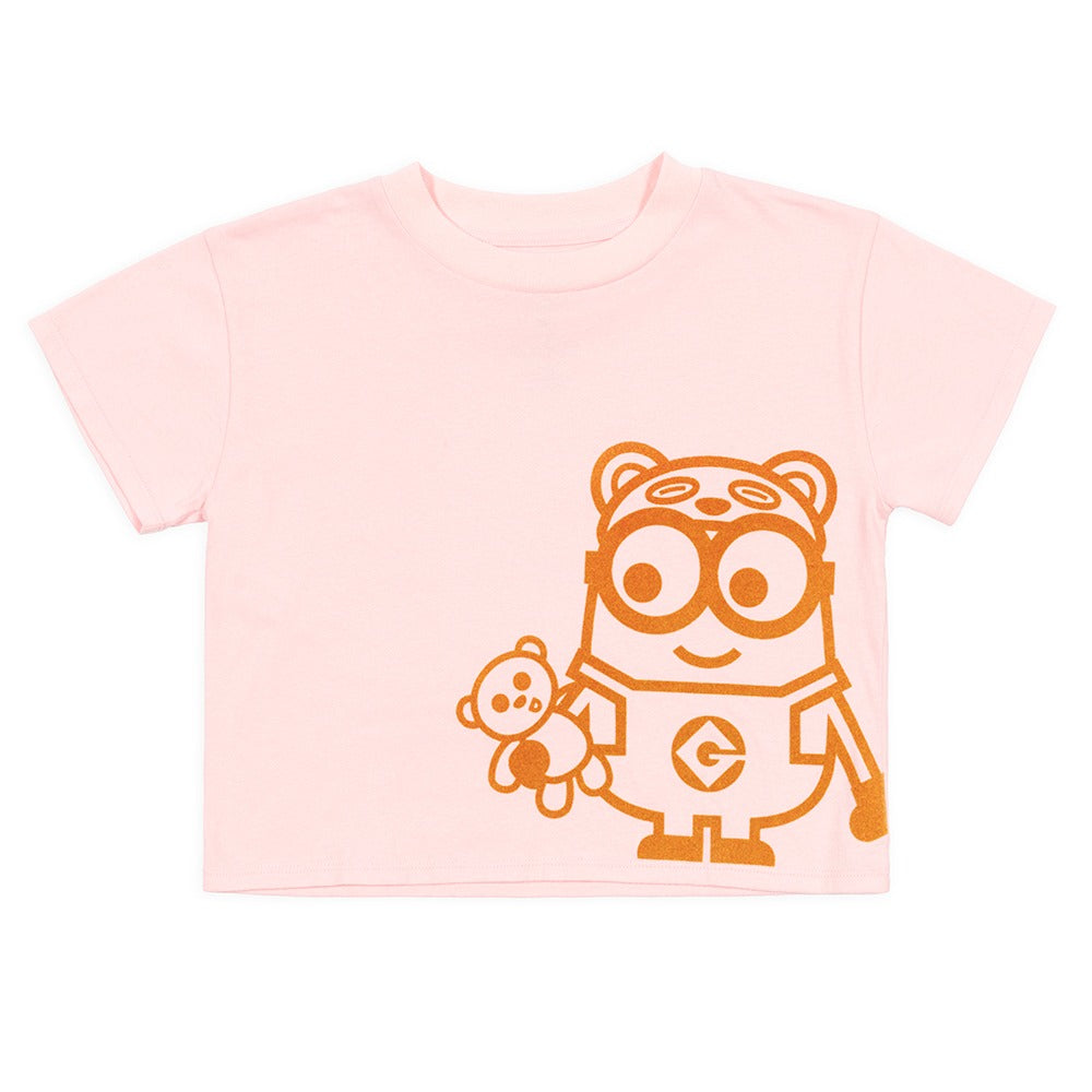 Despicable Me Bob & Tim Youth T-Shirt, Pink, Small