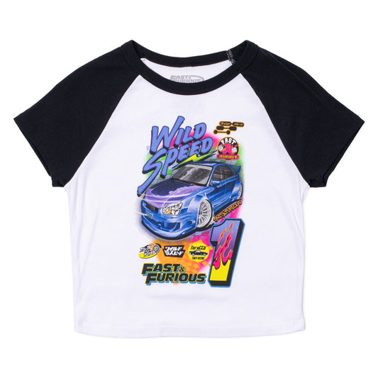 Fast & Furious Core Women's T-Shirt, Black/White, XX-Large