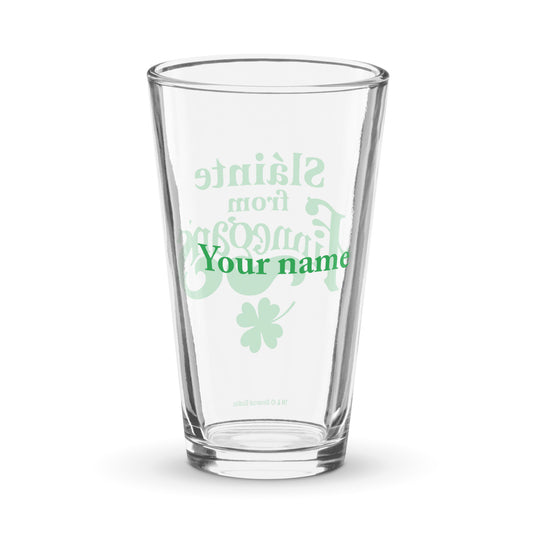 Finnegan’s Sláinte Personalized Pint Glass
