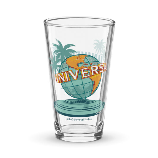Universal Orlando Resort Vintage Globe Personalized Pint Glass