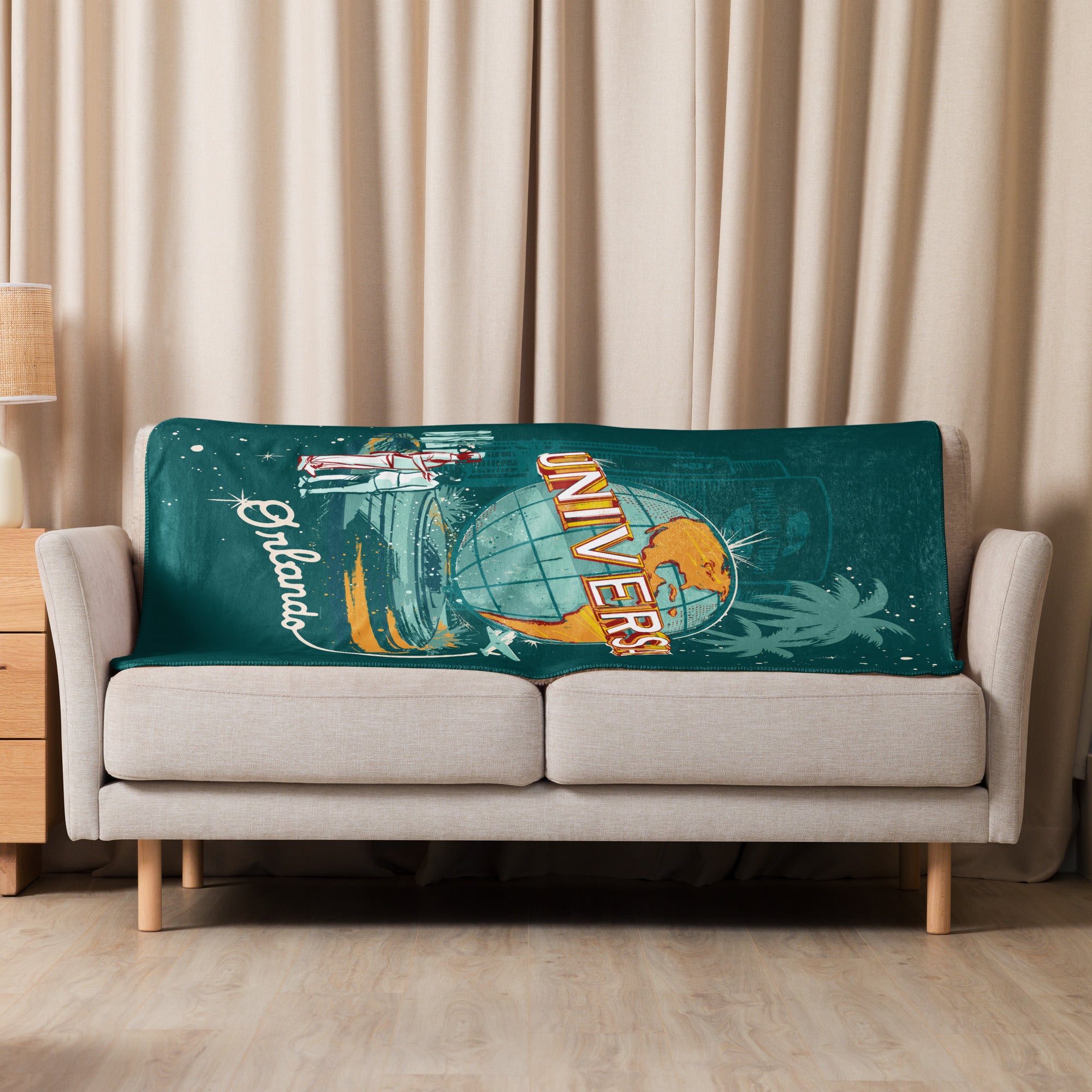 Universal Orlando Resort Vintage Globe Sherpa Blanket – Shop Universal