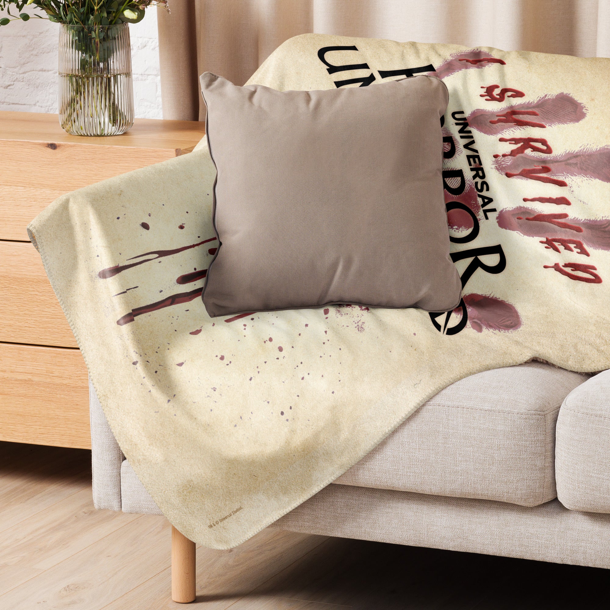 Universal Horror Unleashed I Survived Sherpa Blanket – Shop Universal