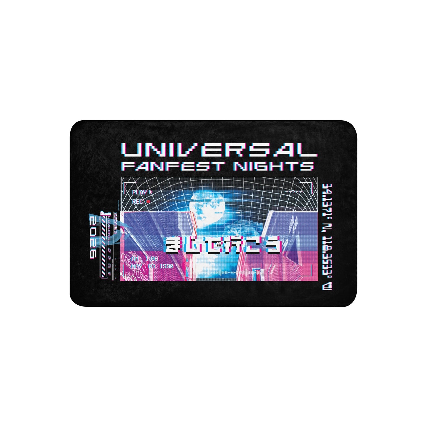 Universal Fan Fest Nights Logo Sherpa Blanket