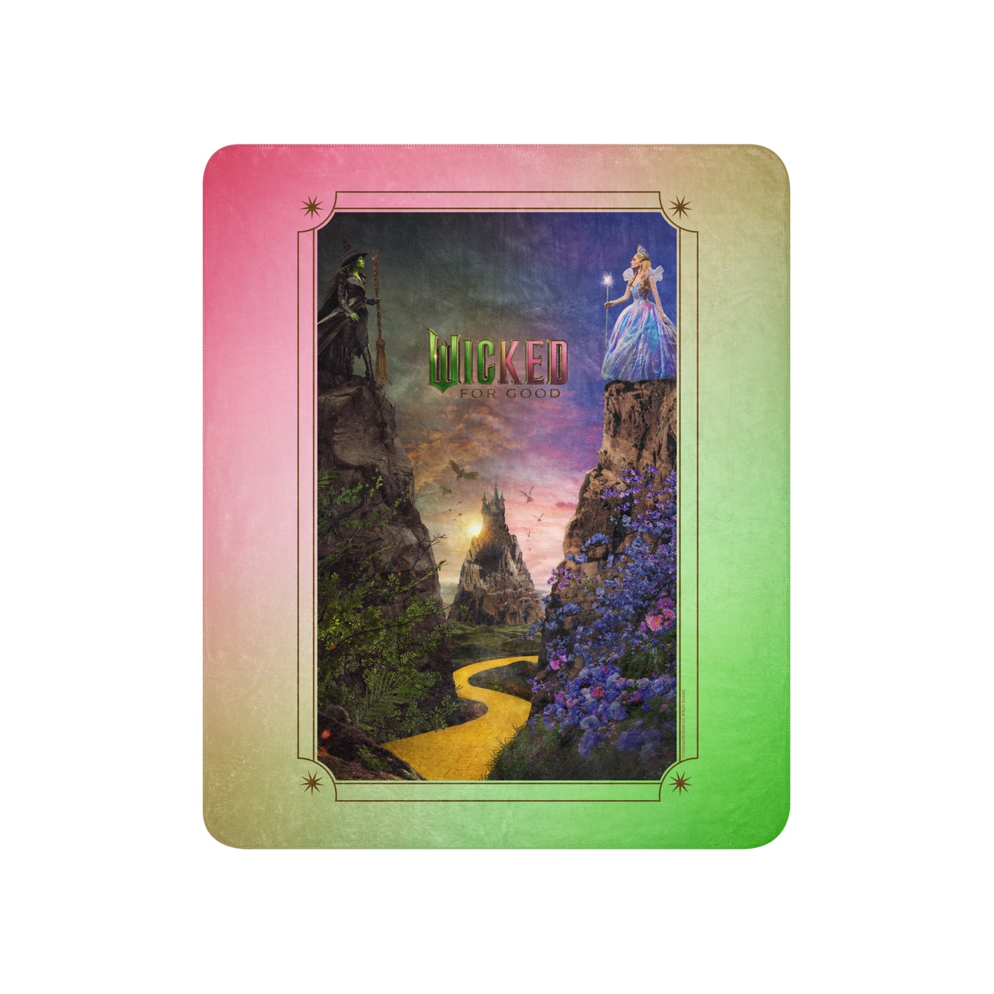Wicked: For Good Key Art Sherpa Blanket