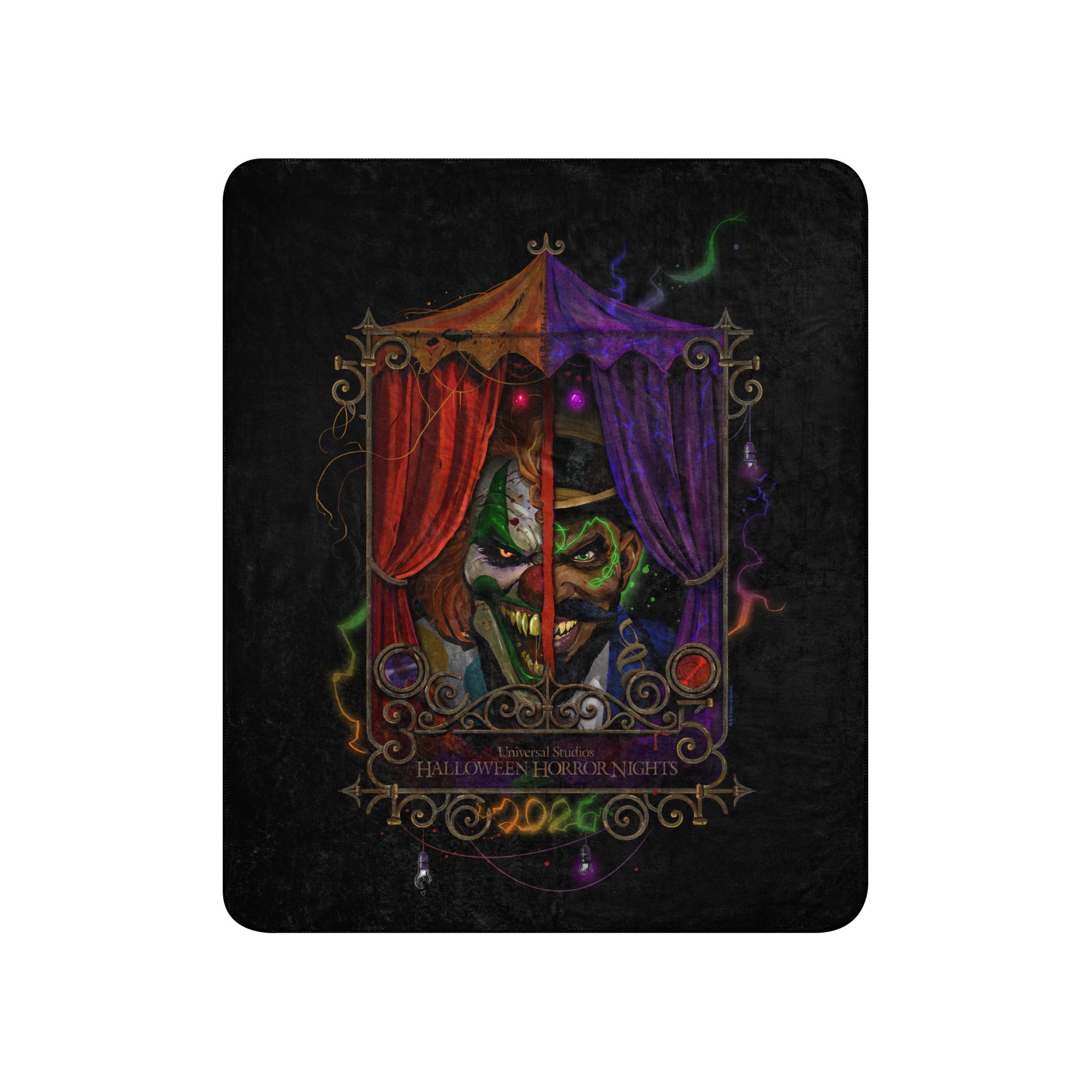 Halloween Horror Nights 2026 Sherpa Blanket Featuring Jack the