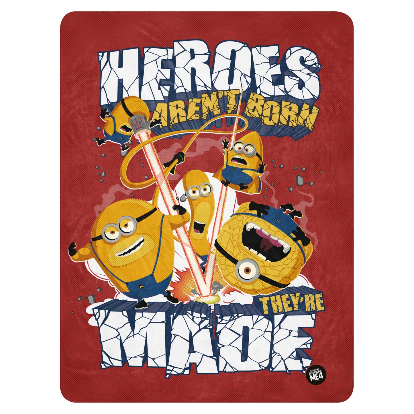 Despicable Me 4 Sherpa Blanket