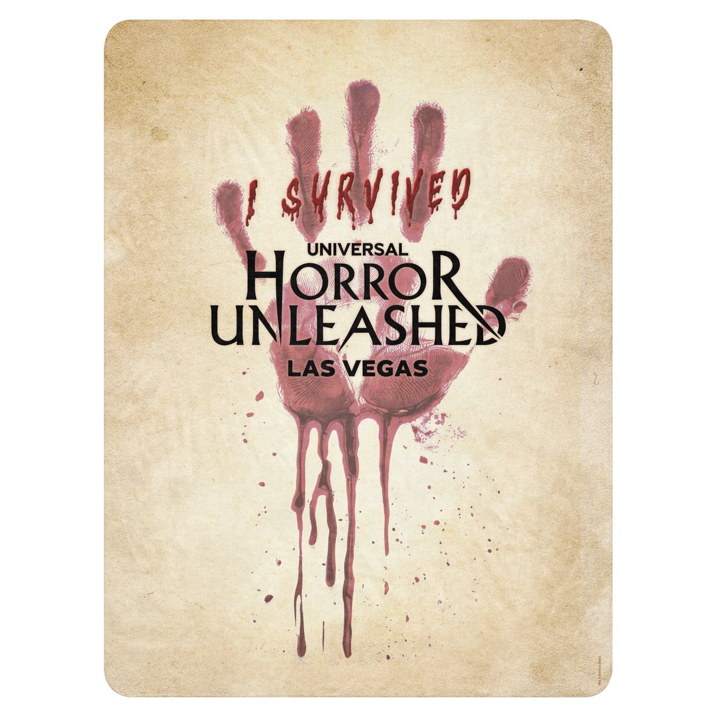 Universal Horror Unleashed I Survived Sherpa Blanket