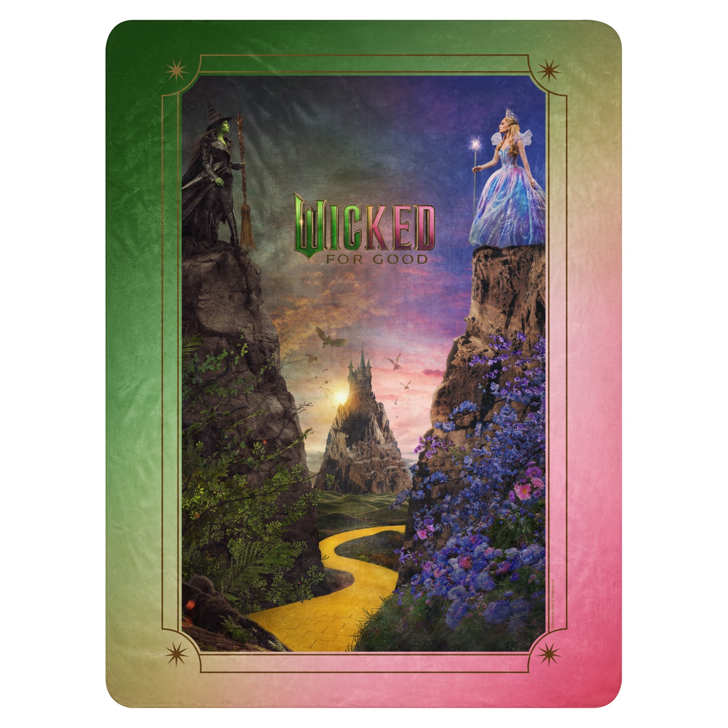 Wicked: For Good Key Art Sherpa Blanket