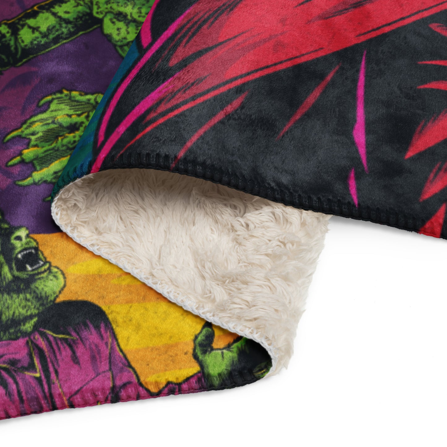 Universal Monsters Comic Sherpa Blanket