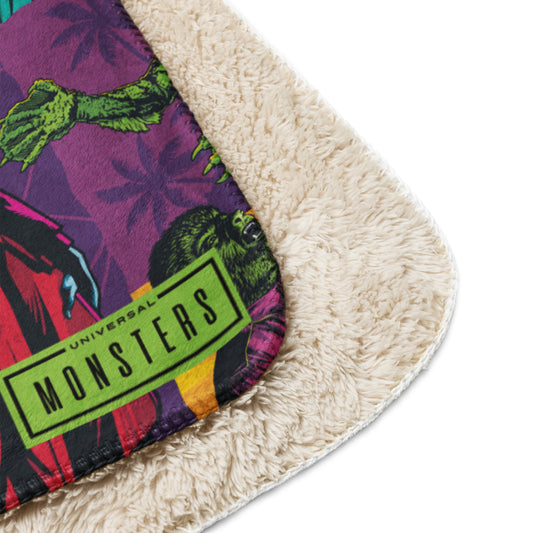 Universal Monsters Comic Sherpa Blanket