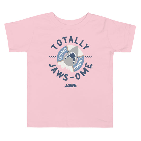 Jaws totally jawsome toddler t-shirt - pink