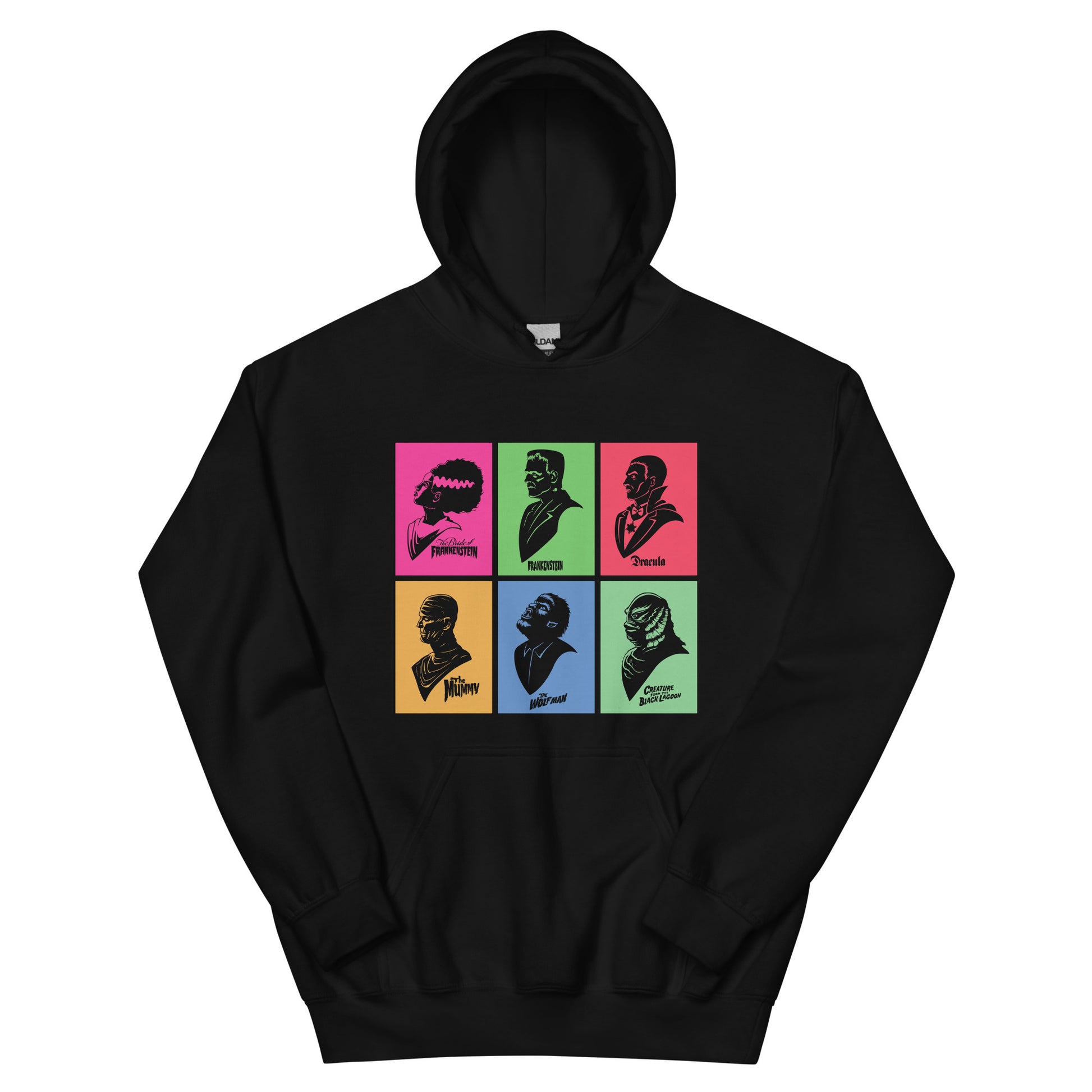 universal monsters hoodie Universal Monsters Mash Up Grid Hoodie M