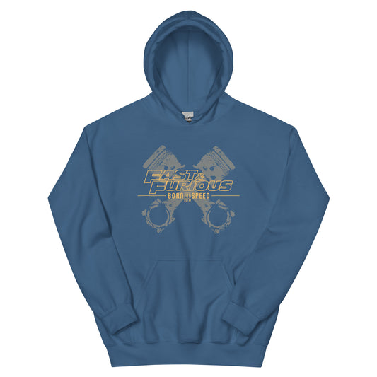 Fast & furious born for speed hoodie - indigo blue
