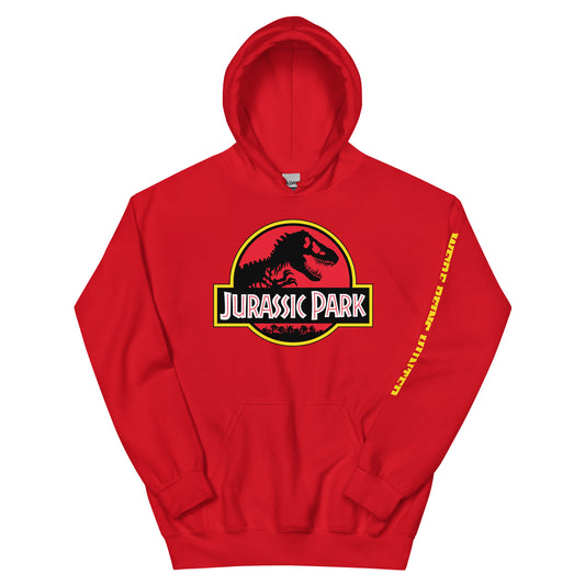 Jurassic park logo hoodie - red