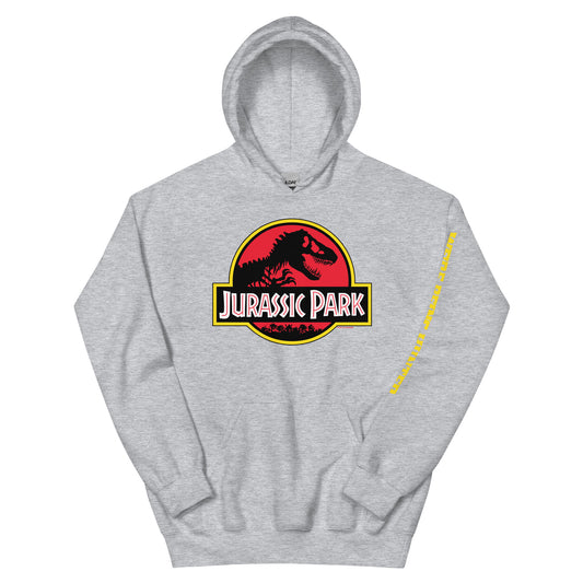 Jurassic park logo hoodie - sport grey