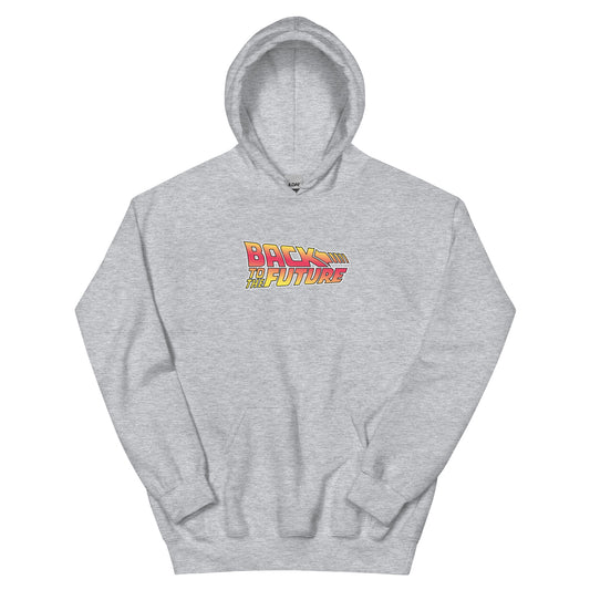 Back to the future illustration hoodie - sport grey