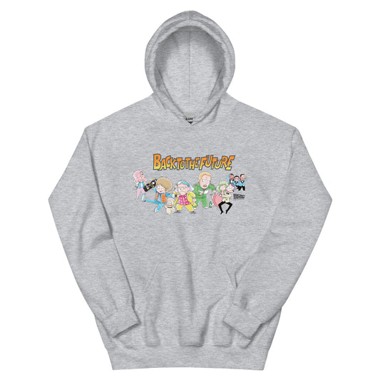 Back to the future anime hoodie - sport grey