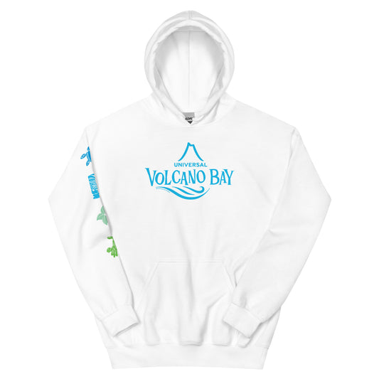 Universal volcano bay logo hoodie - white