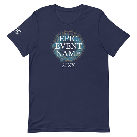 Epic universe personalized event name t-shirt - navy
