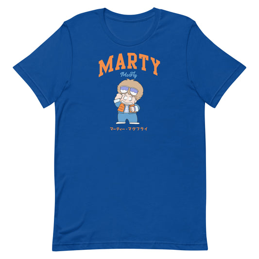 Back to the future marty mcfly t-shirt - true royal